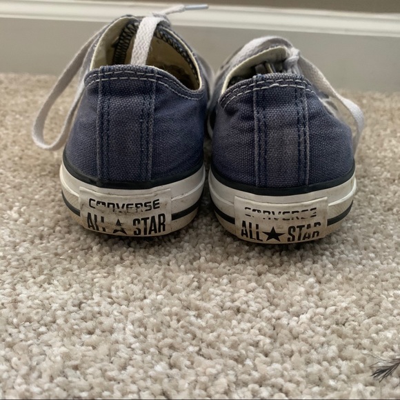 Navy Blue Low-top Converse - Picture 2 of 7